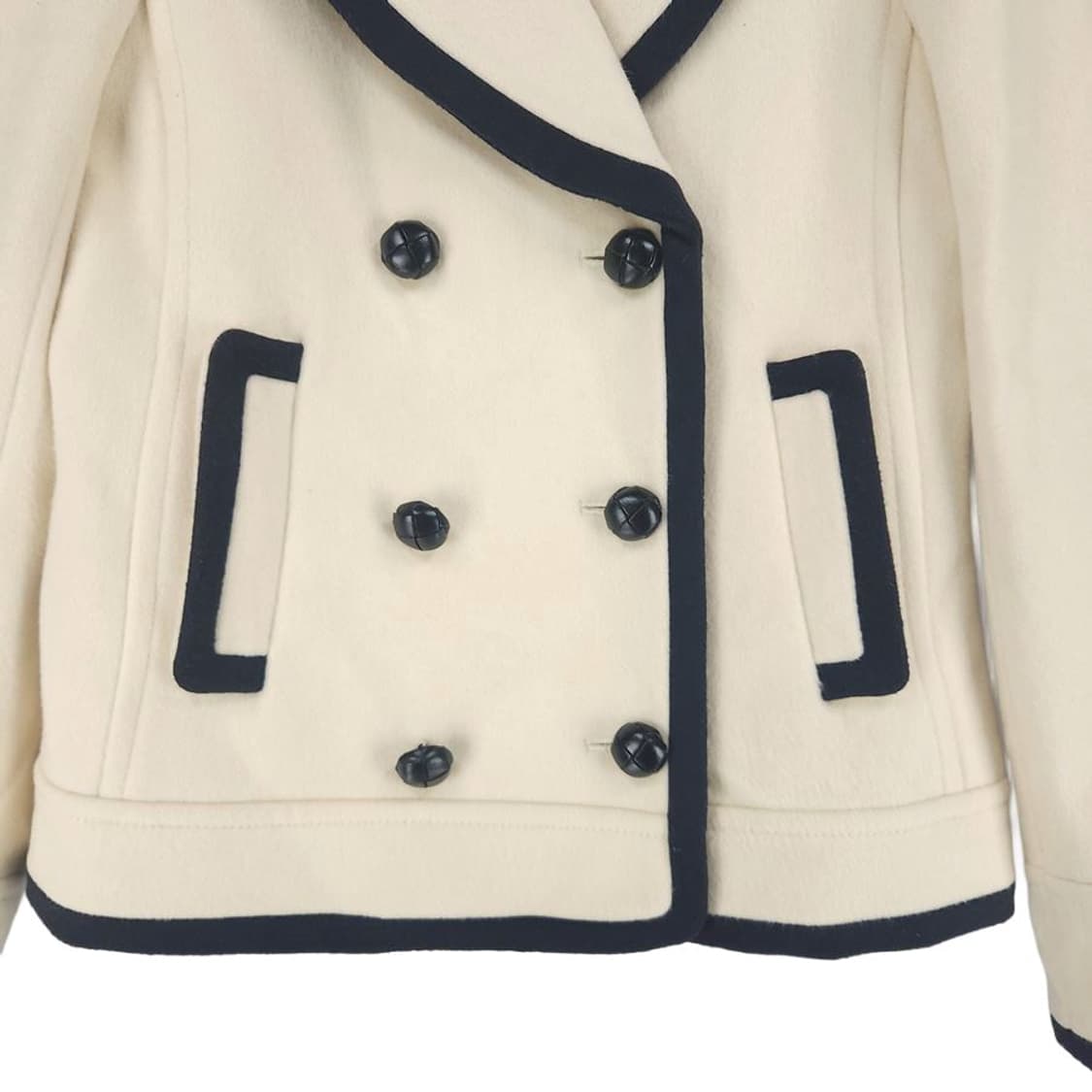 [여0]제이크루 아이보리 스쿨룩 모직 자켓[Y5C-261] 상품이미지3