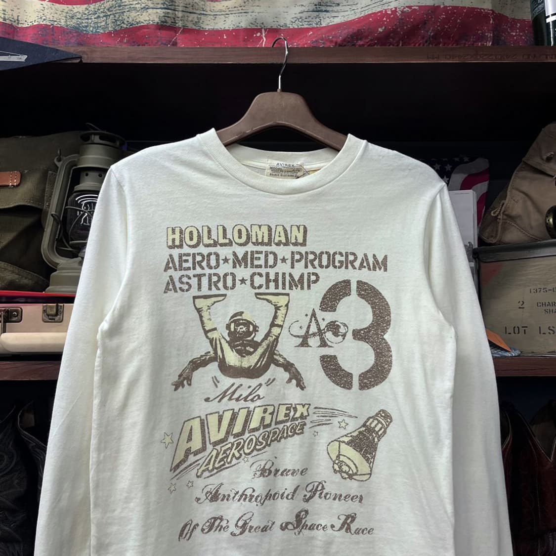 아비렉스 A-75 에어로 스페이스 프린팅 롱슬리브 상품이미지3