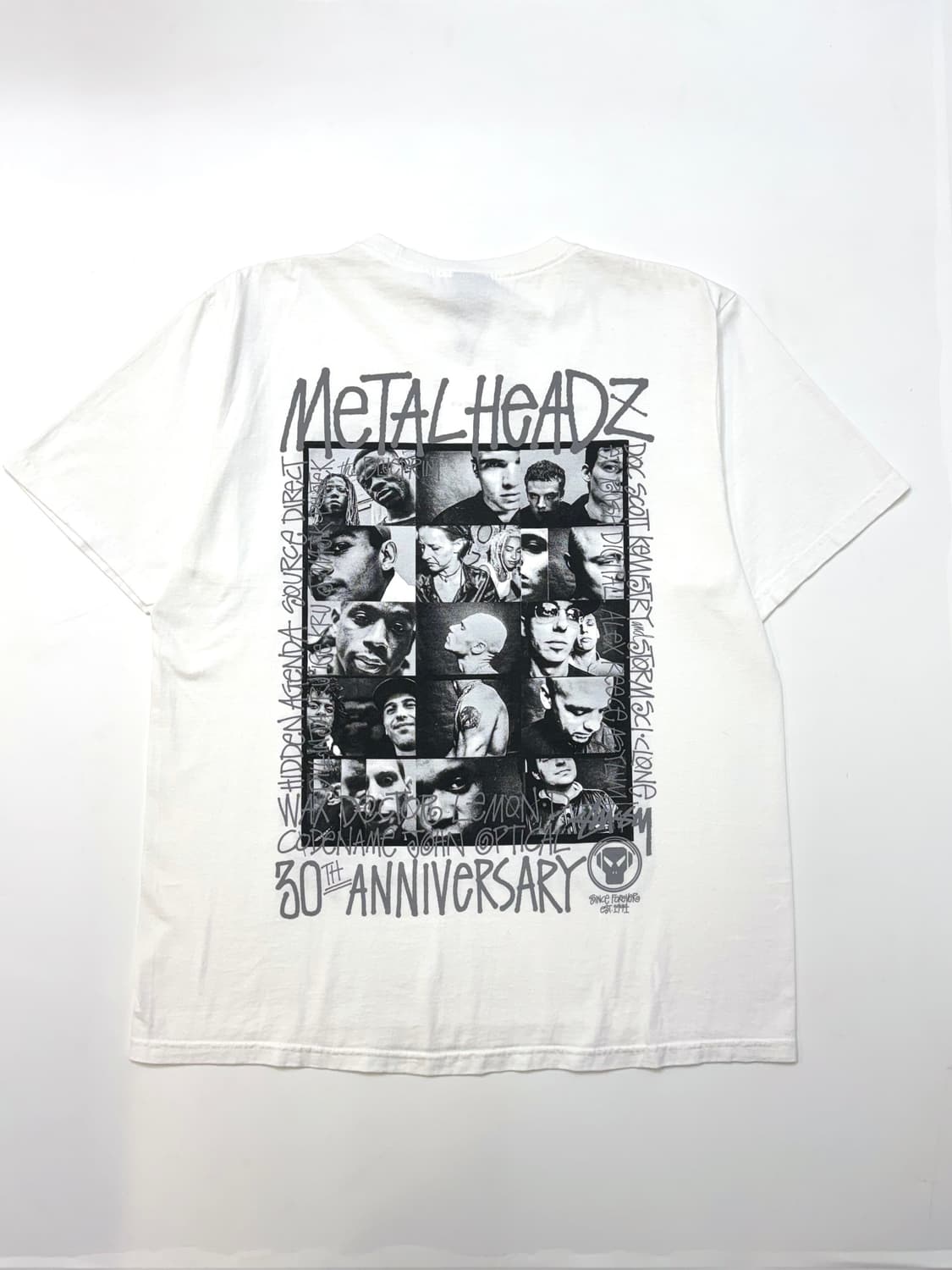 Stussy 스투시  x 골디 메탈헤즈 30주년 협업 반팔 화이트 티셔츠 상품이미지4