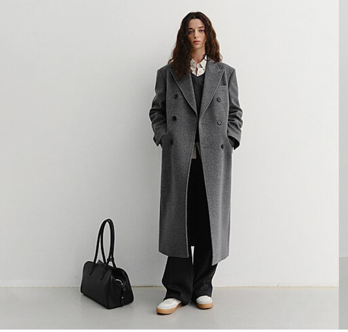 던스트 더블 브레스티드 코트 M 상품이미지3