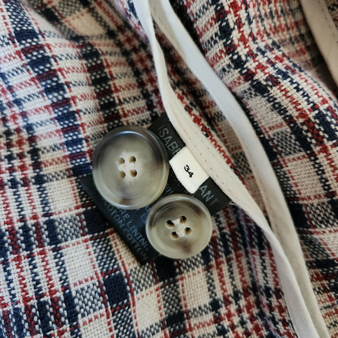 이자벨마랑 체크 린넨 블레이저 (34) 상품이미지6