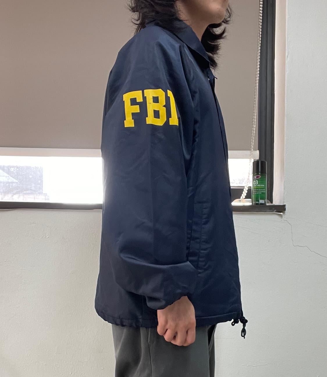 [L] USA F.B.I 코치자켓 네이비 coach jacket 상품이미지6