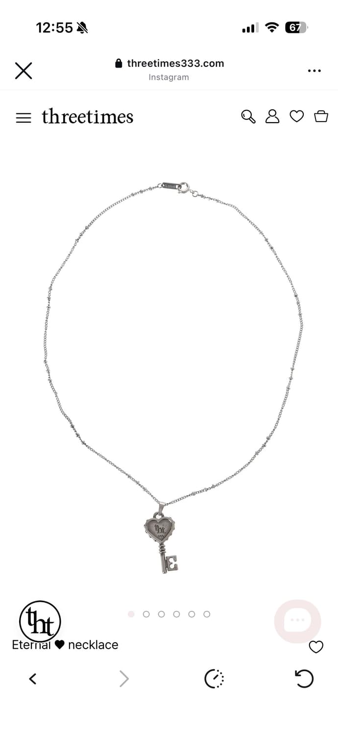 쓰리타임즈 이터널 목걸이 Eternal necklace 상품이미지1