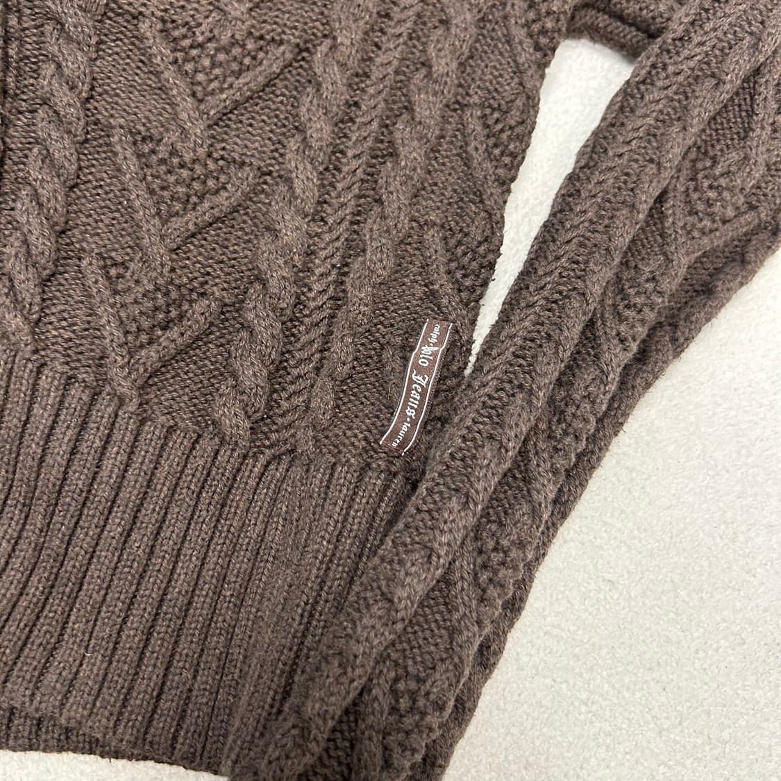 Polo Jeans brown knit cardigan 상품이미지5