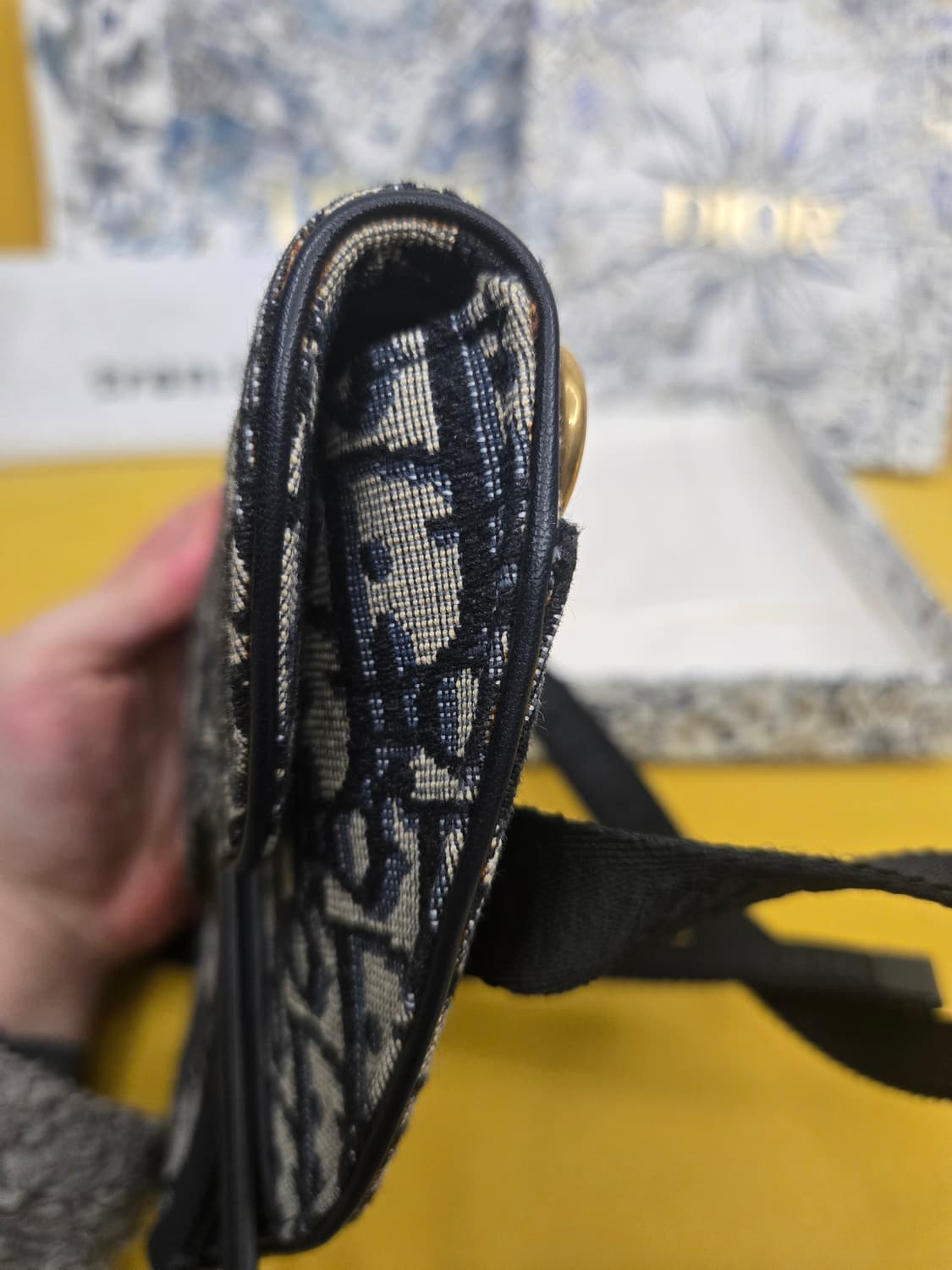 디올 오블리크 새들 벨트백 상품이미지3