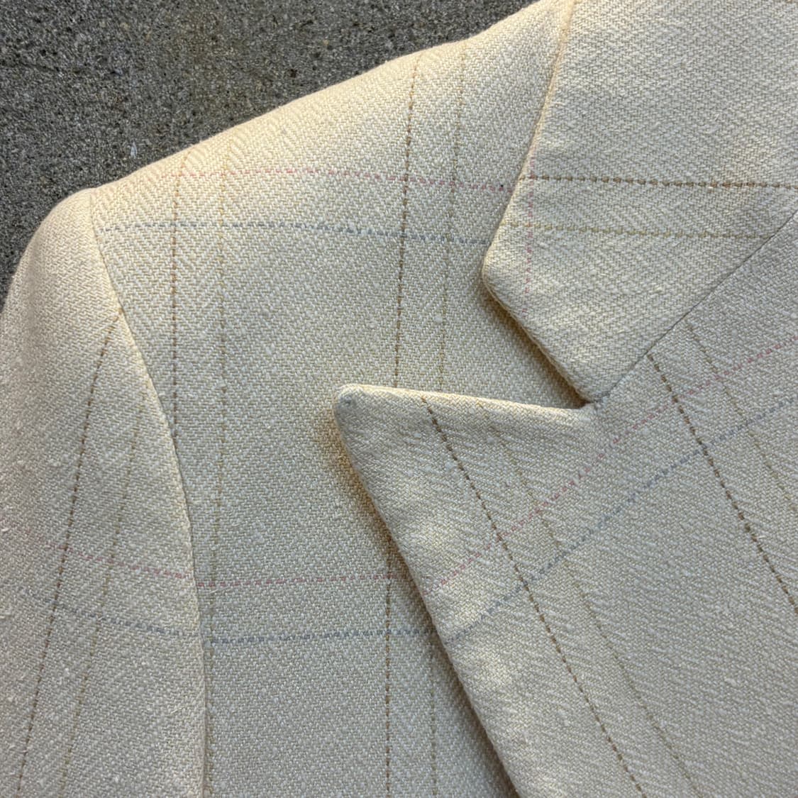 90s Mdae in USA 폴로랄프로렌 정품 빈티지 린넨 블레이저 정장 상품이미지6