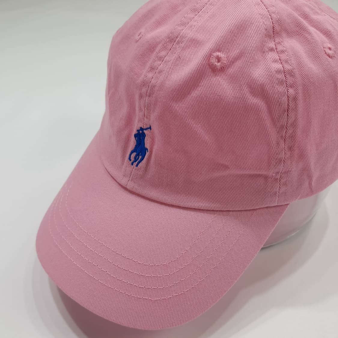폴로 랄프로렌 핑크 로얄블루 자수 볼캡 모자 상품이미지1