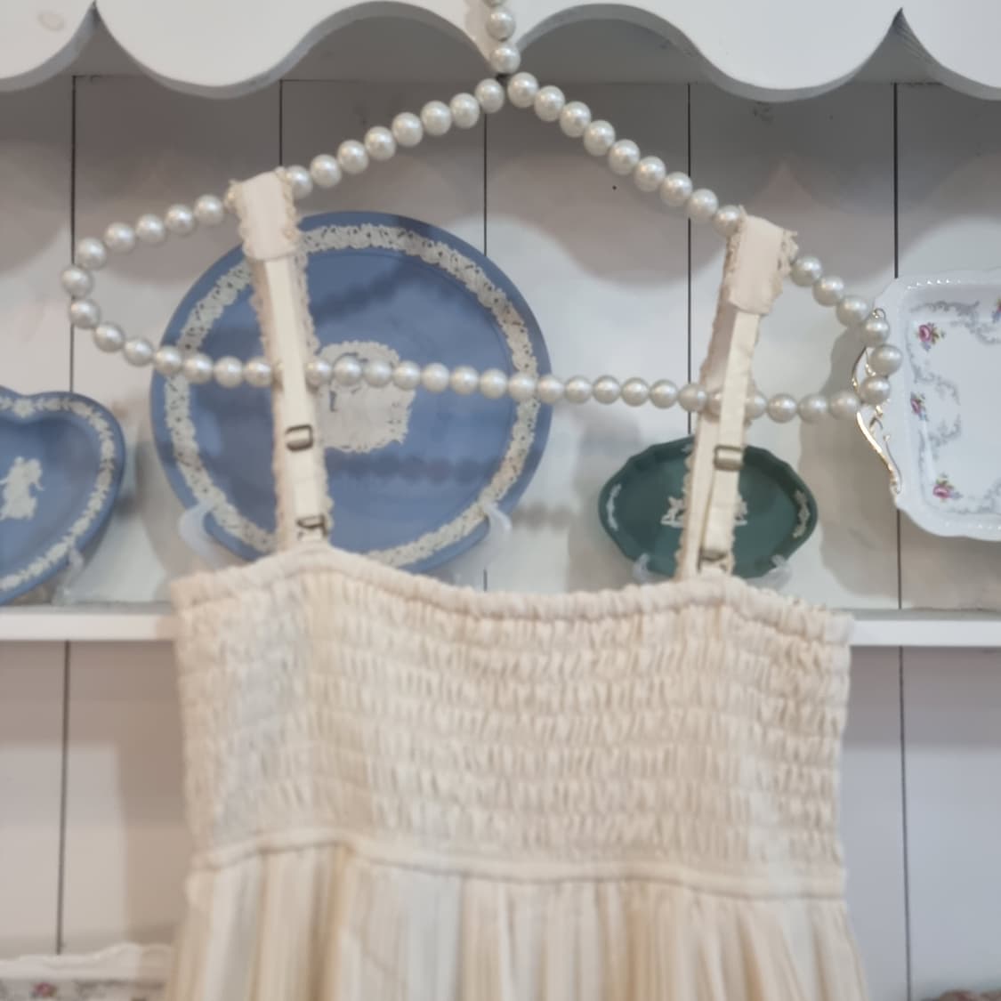 엑시즈팜(axes femme) 바닐라 크림 레이스 끈원피스 상품이미지9