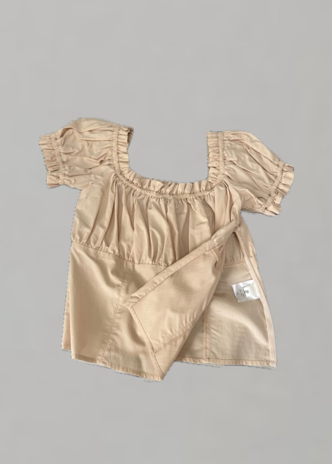 RE_L 리엘 스퀘어넥 퍼프 블라우스 상품이미지2