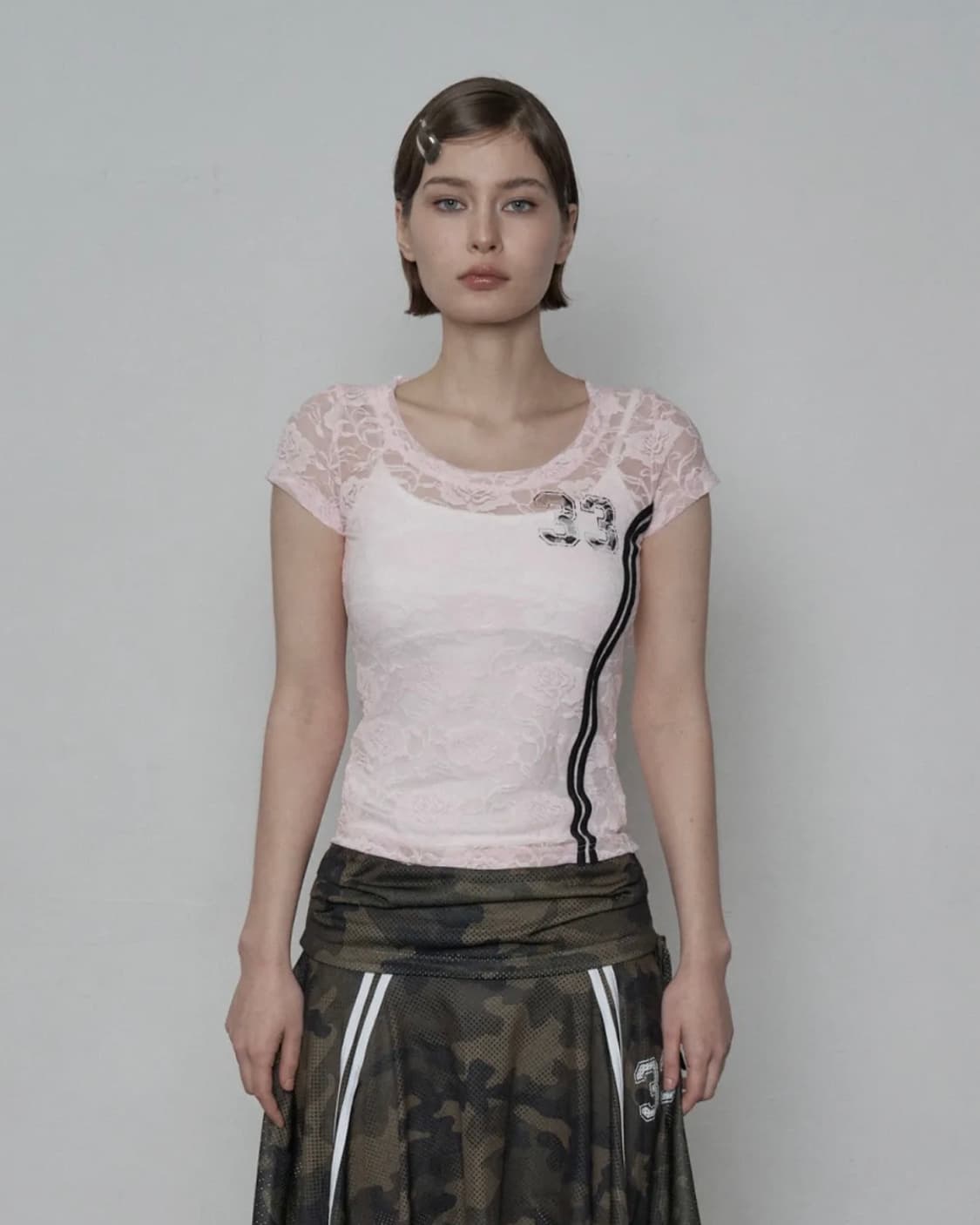 [나띠, 키키 수이 착용] SETUP EXE 33 LACE TOP 상품이미지2