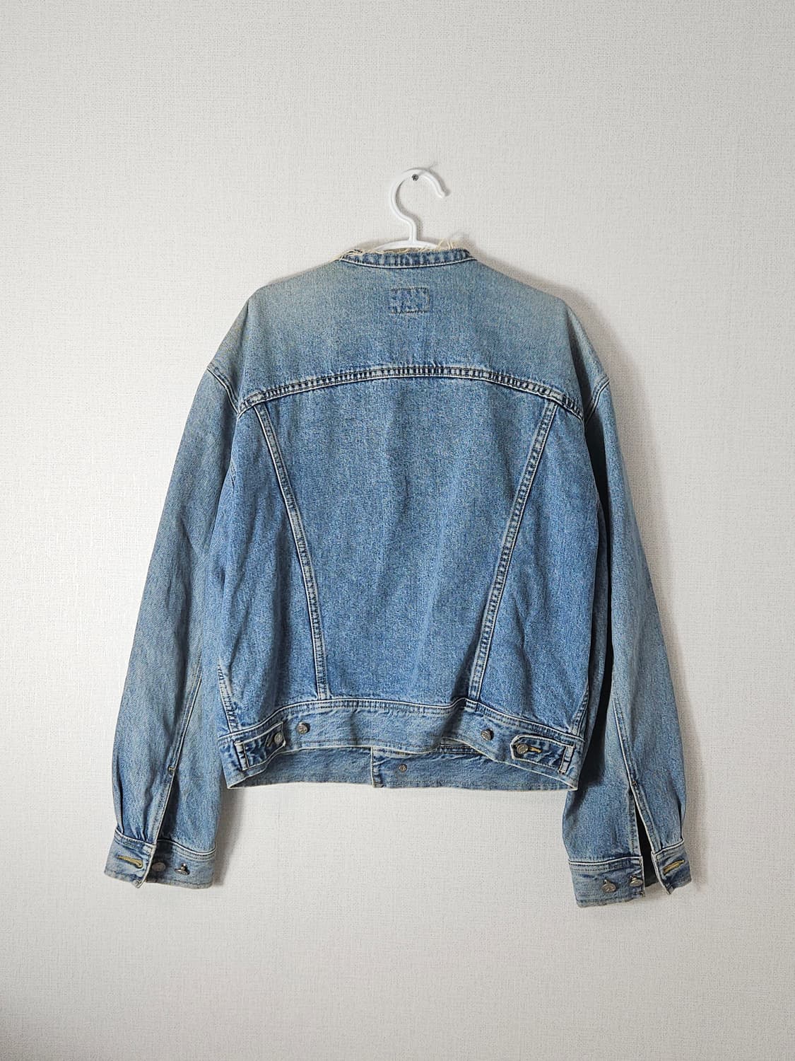 캘빈클라인 커팅 빈티지 데님자켓 워크 오리지널 생지코트 오버핏 남성 M 상품이미지2