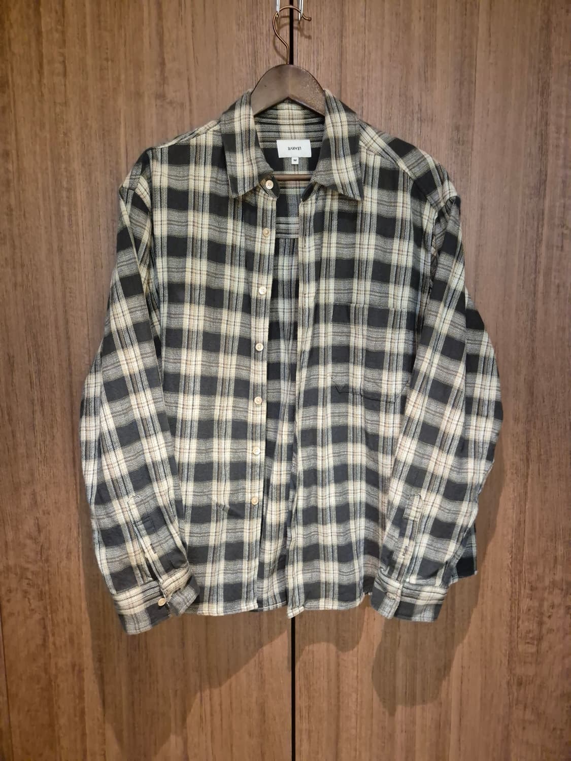 르아브 빈티지맛 체크셔츠 M 상품이미지1