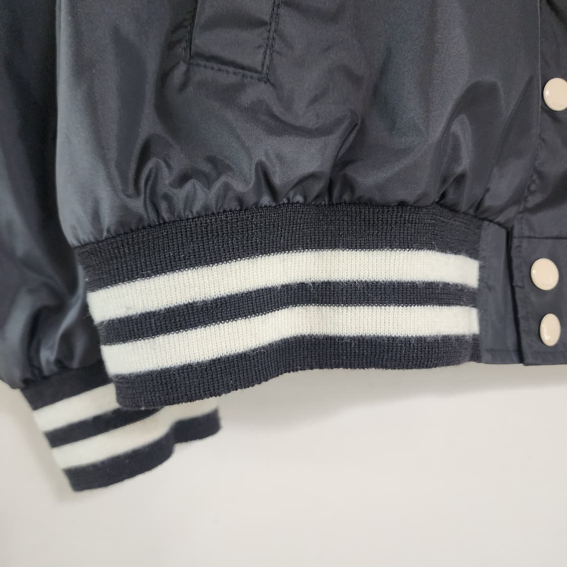 상태최상 셀린느 바시티 테디 쟈켓 블루종 나일론 블랙 54 상품이미지6