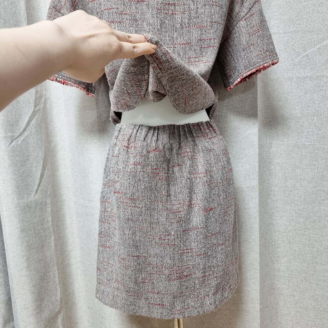 마쥬 maje 트위드짜임 투피스st 원피스 (55) 상태양호 상품이미지9