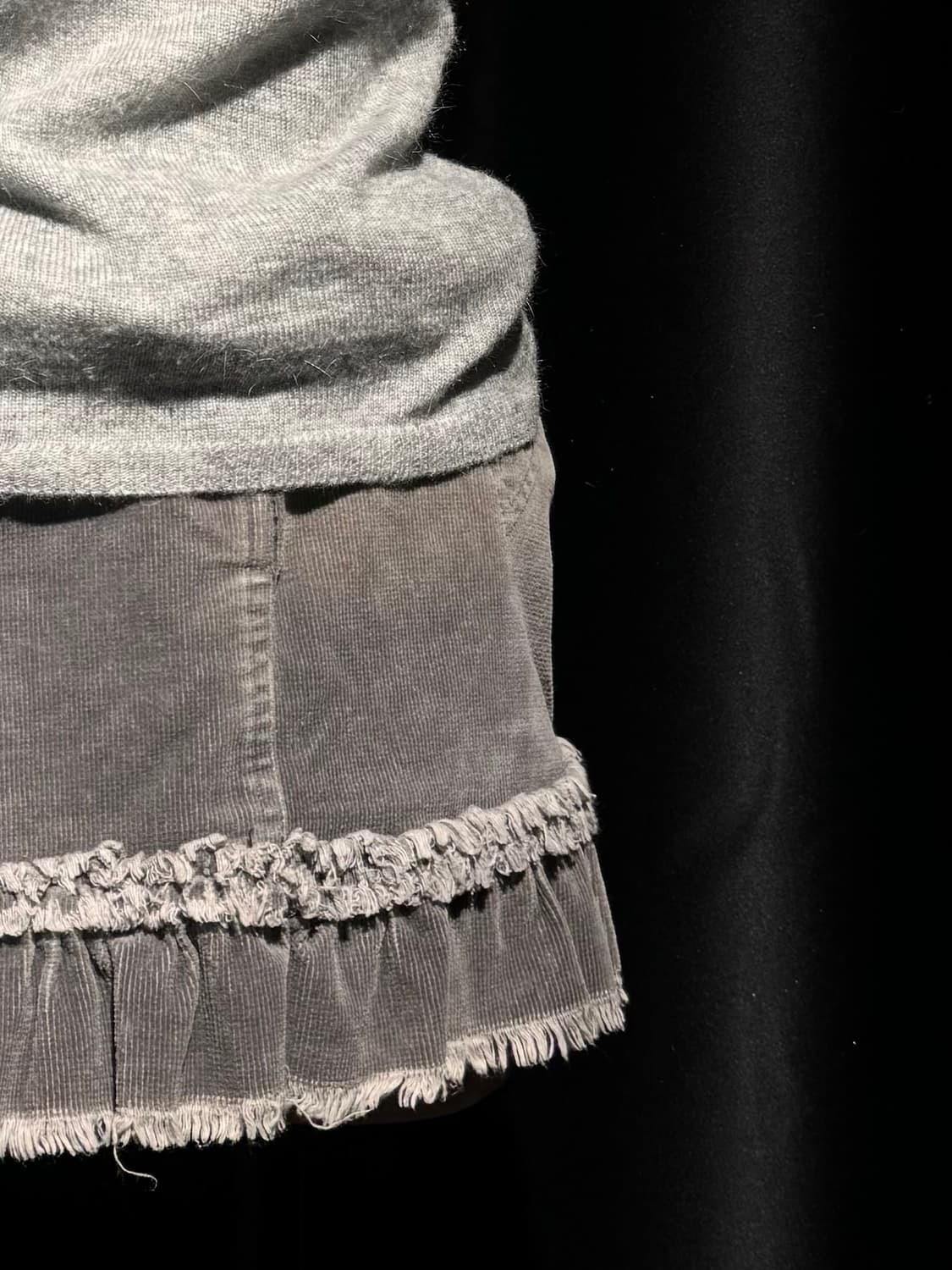 MORGAN 백 레이스업 스커트 상품이미지3