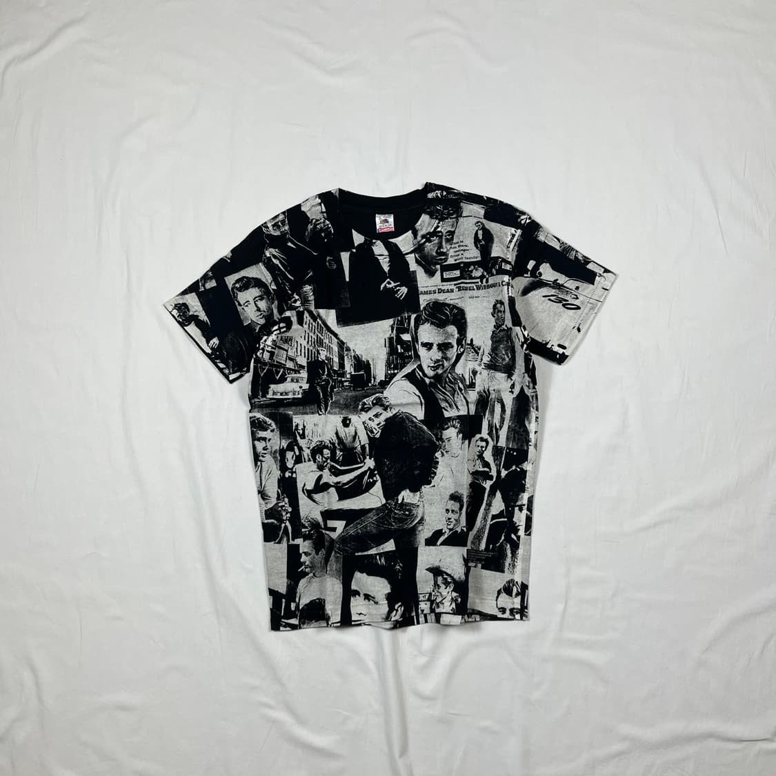 90‘s 93년도 제임스딘 영화배우 올프린트 반팔티 상품이미지1