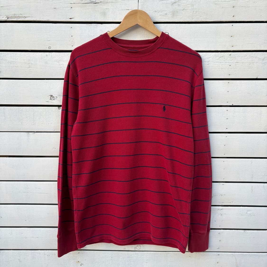 Polo 폴로 스트라이프 와플티 롱슬리브 상품이미지1