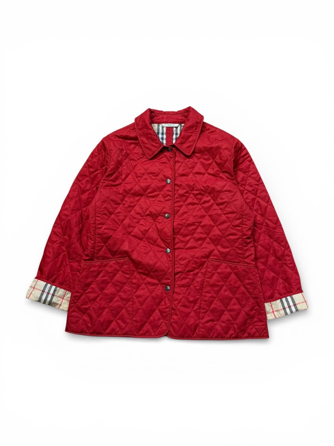 버버리 브릿 레드 다이아몬드 퀼팅 자켓 상품이미지1