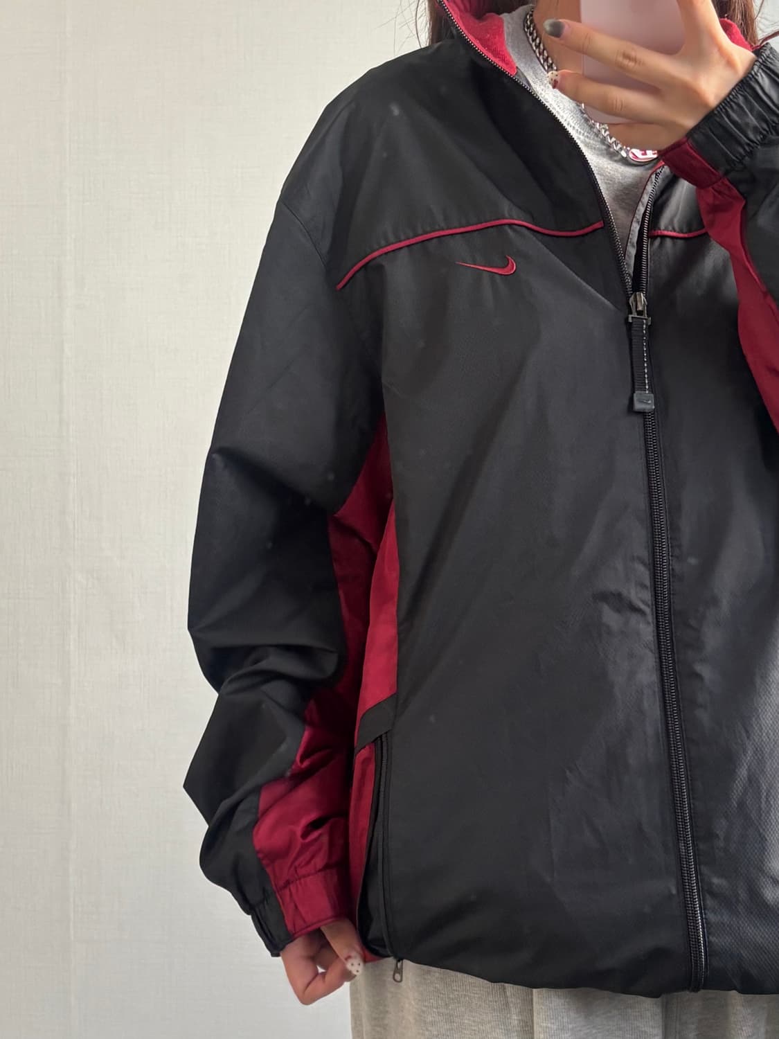 무배)나이키 00s 올드스쿨 바람막이 L 상품이미지4