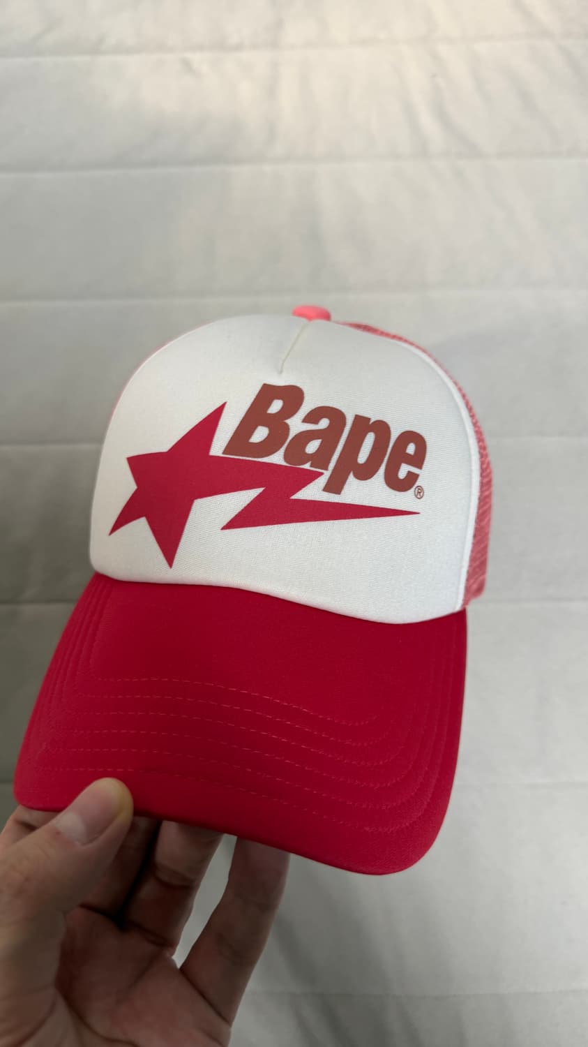 [OS] 베이프 스타 메쉬캡 레드 상품이미지2