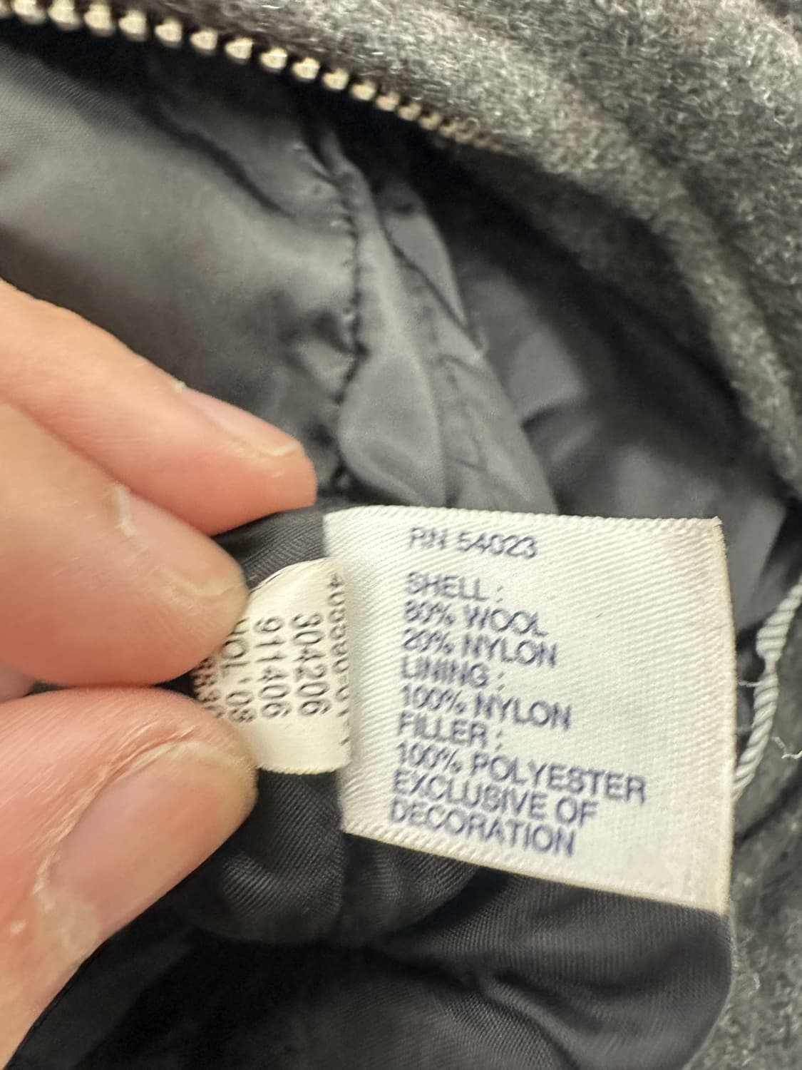 올드 갭 그레이 울 블루종 자켓 상품이미지4