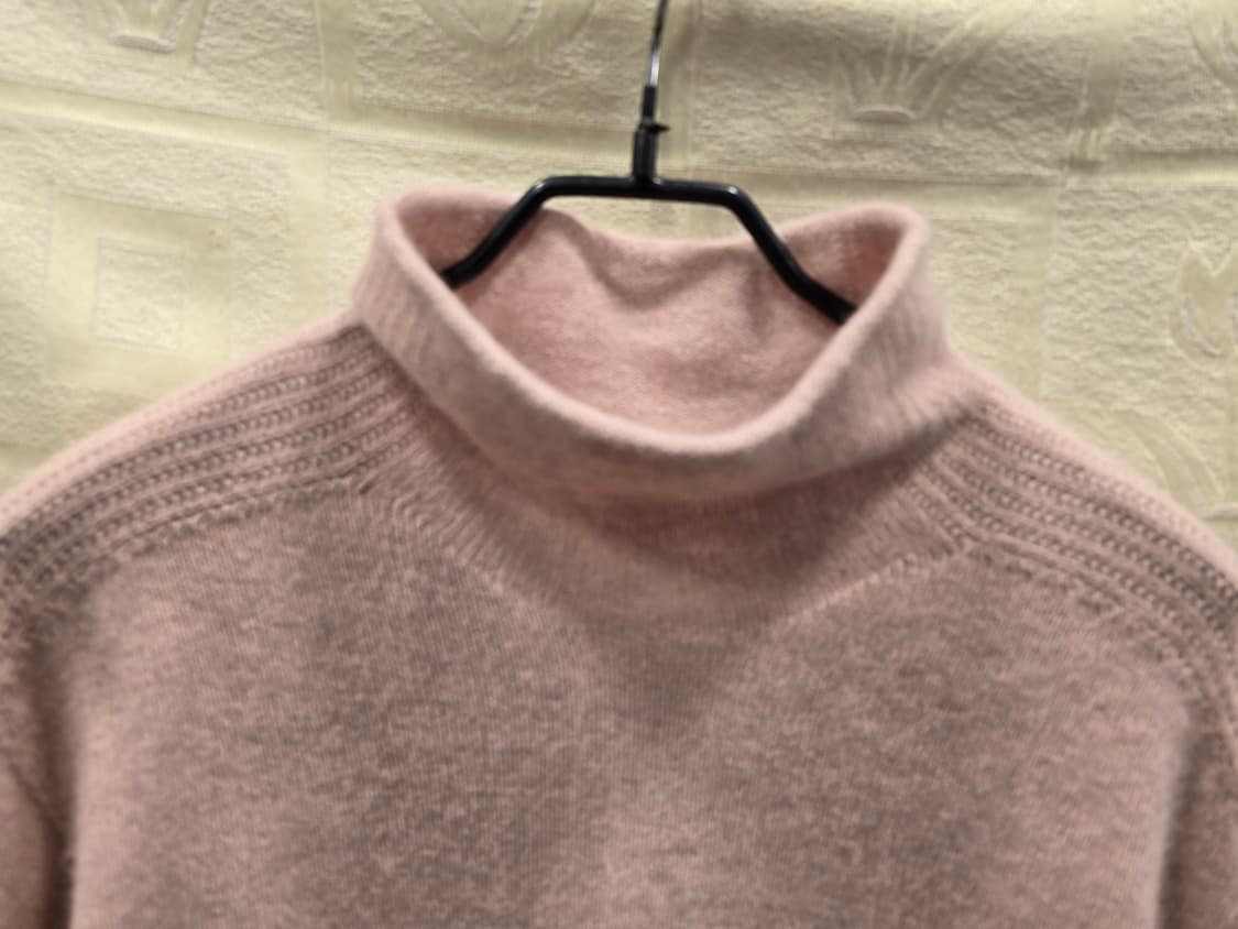 더아이잗 앙고라 혼방 핑크 니트 S(55) 상품이미지2