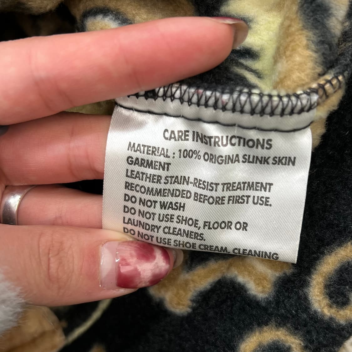 웨스턴 패턴 레더 플리스 r2808 상품이미지6