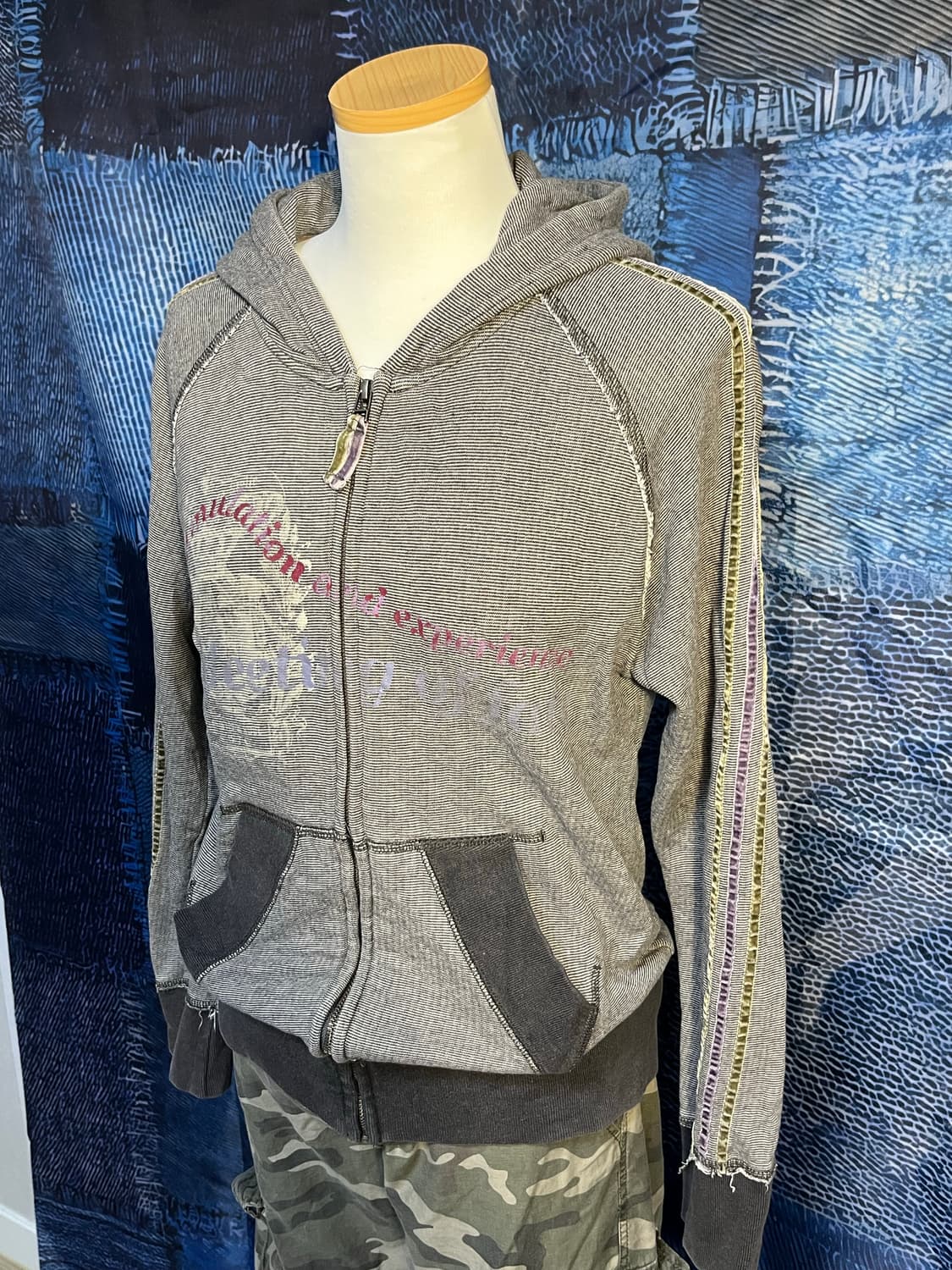 그런지 그레이 후드집업 상품이미지8