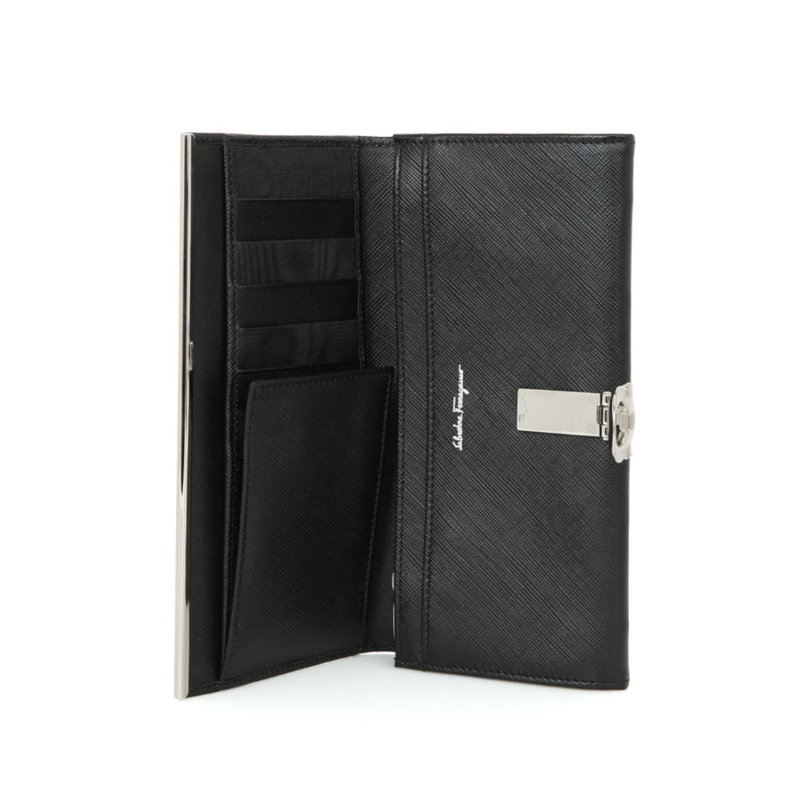 페라가모 간치오 플랩 장지갑 블랙 바라 월렛 22-4633 상품이미지8