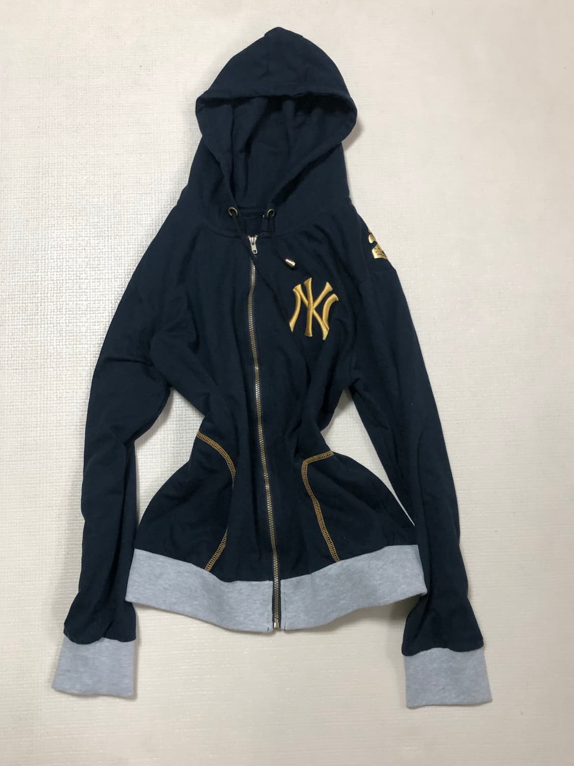 빈티지 mlb 블랙 후드집업 상품이미지7