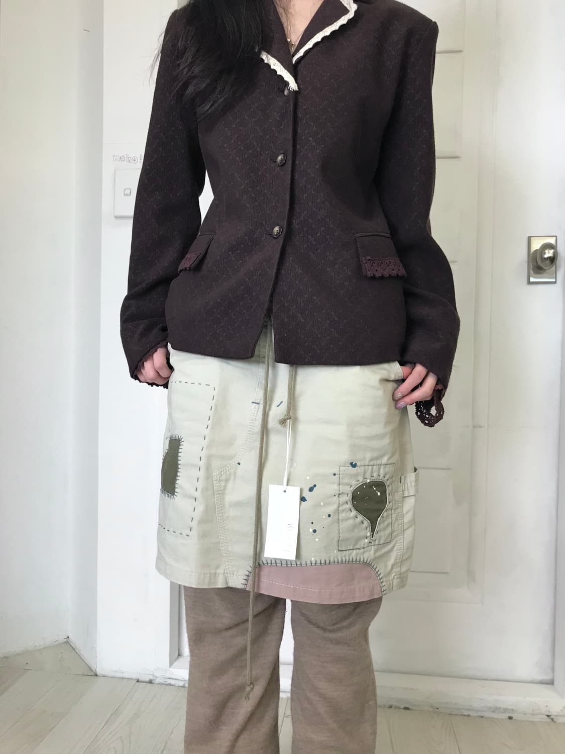 니트 레이어드 팬츠 상품이미지4