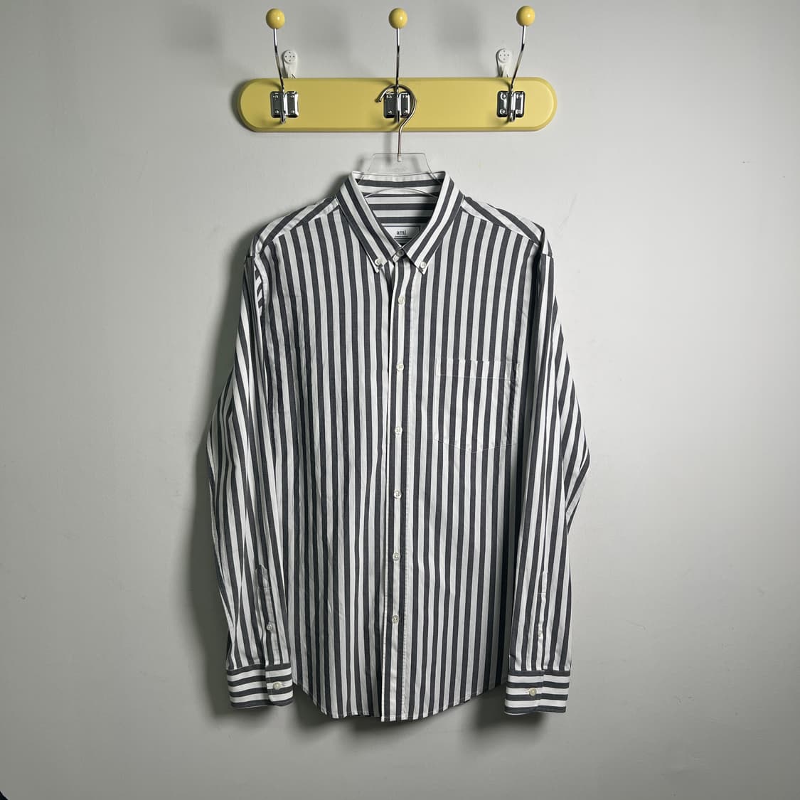 Ami 아미 그레이 스트라이프 셔츠 40 상품이미지1