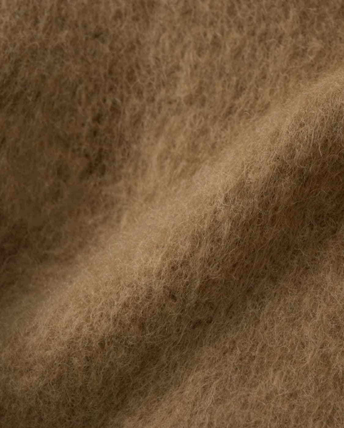 [완전새상품]녹섭 알파카 블렌드 하프 코트 카멜 M 상품이미지4