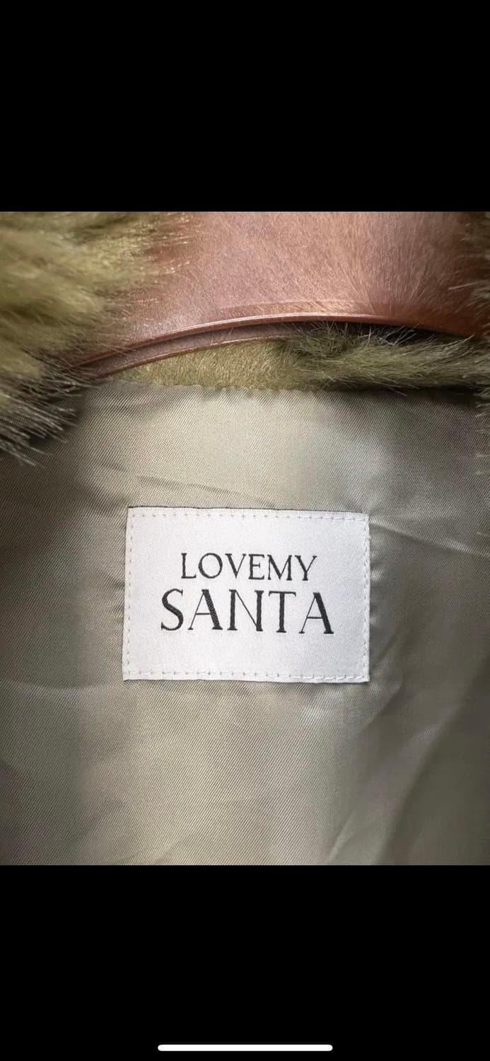 LOVE MY SANTA 올리브 그린 모피 코트 H1279 상품이미지6