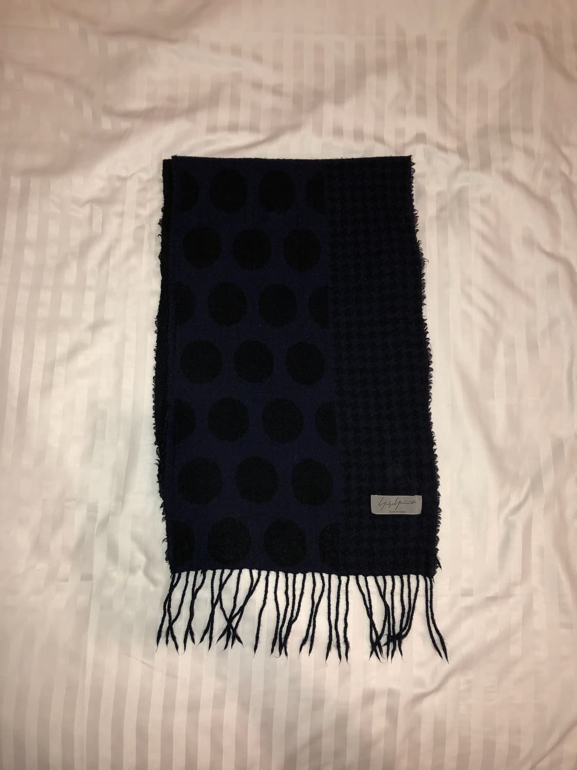 요지야마모토 뿌르옴므 도트 머플러 상품이미지3