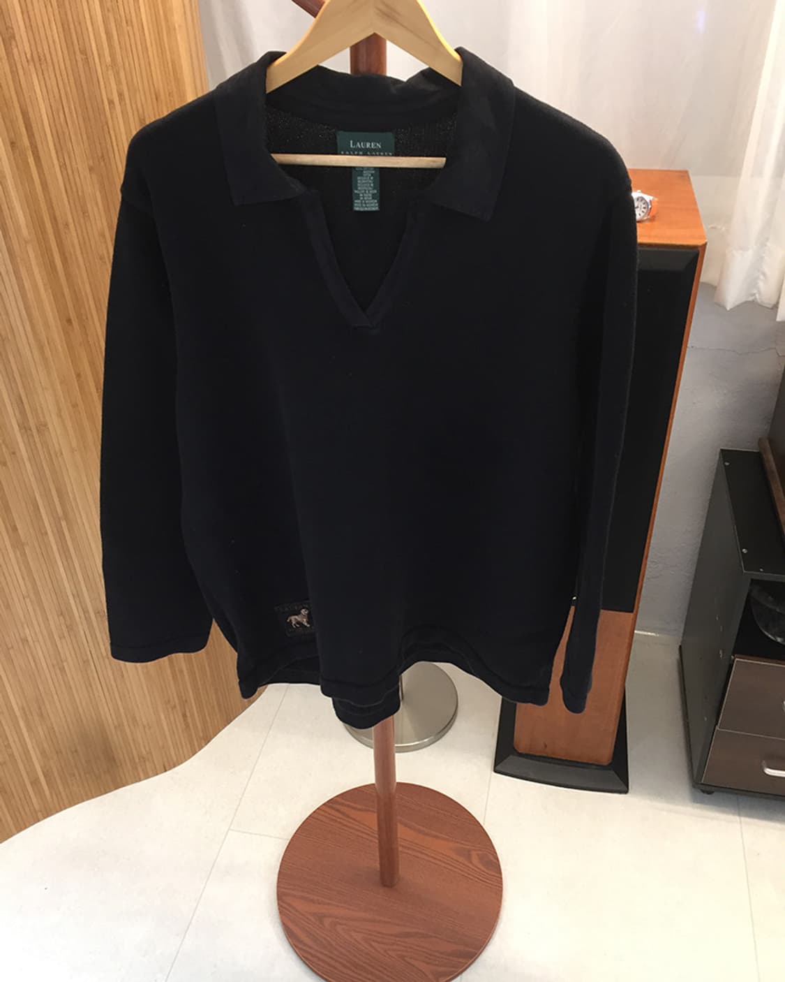 (WOMAN) 폴로랄프로렌 벨벳 카라 스웻 XL 상품이미지1