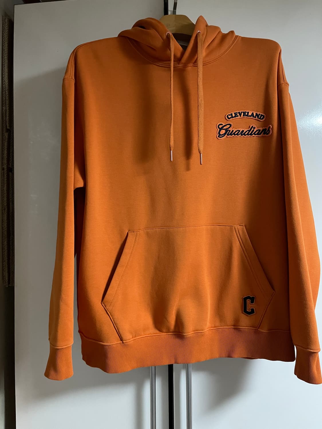 MLB 오버핏 바시티 기모 후드티 남녀공용 상품이미지1