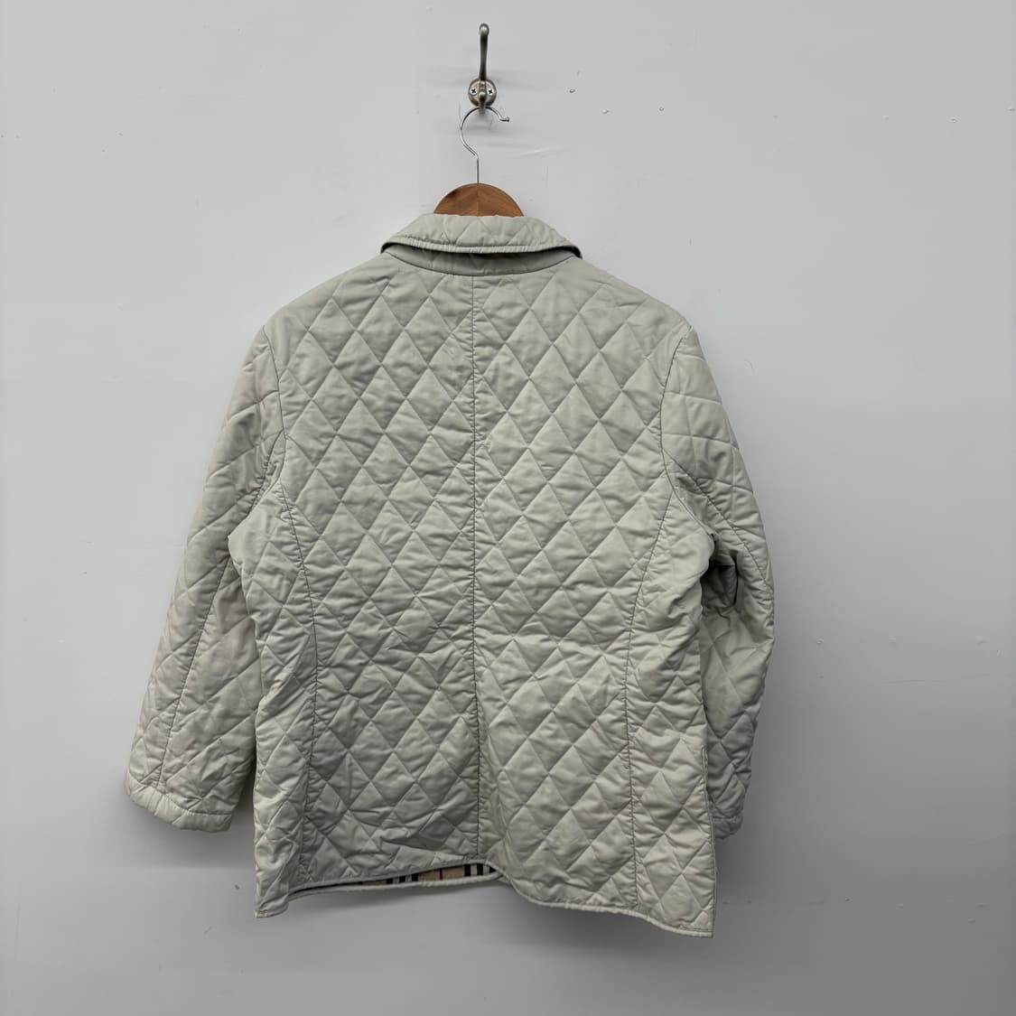버버리 퀼팅 자켓 아이보리 여/M 상품이미지5