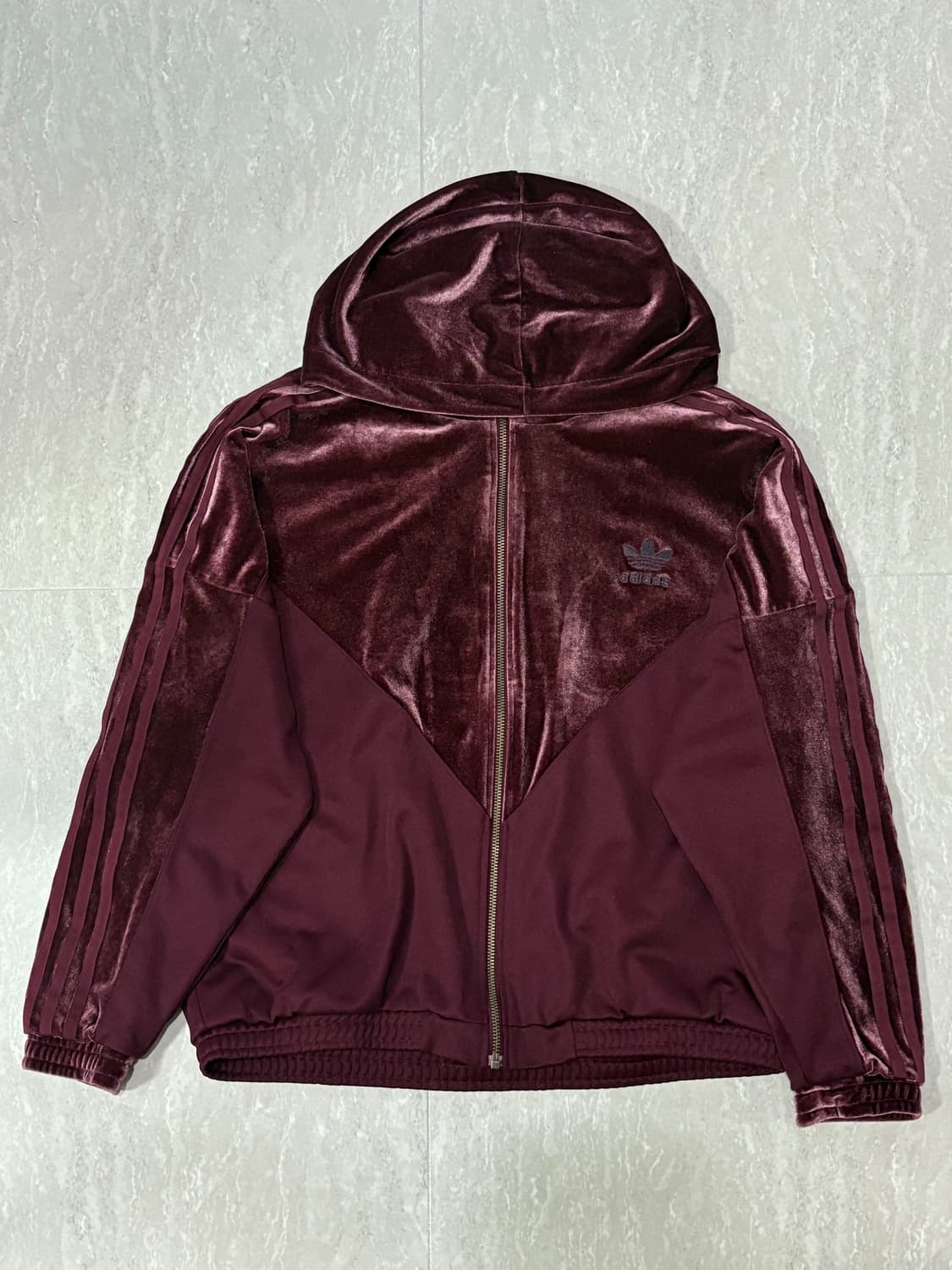 양홍원 아디다스 파이어버드 벨루어 마룬 트랙탑 상품이미지1