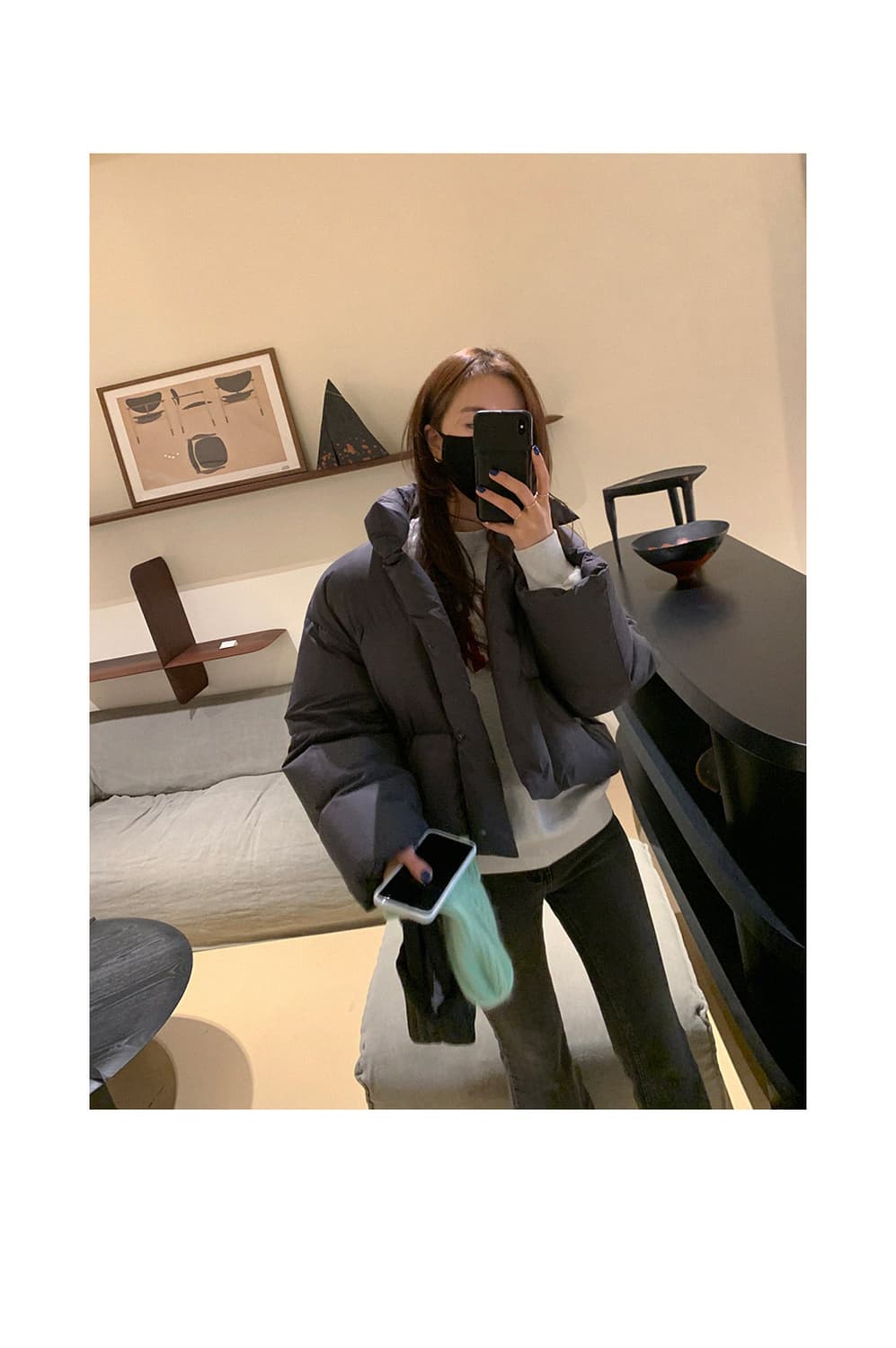 프로스트제이 구스 다운 숏 패딩 상품이미지5