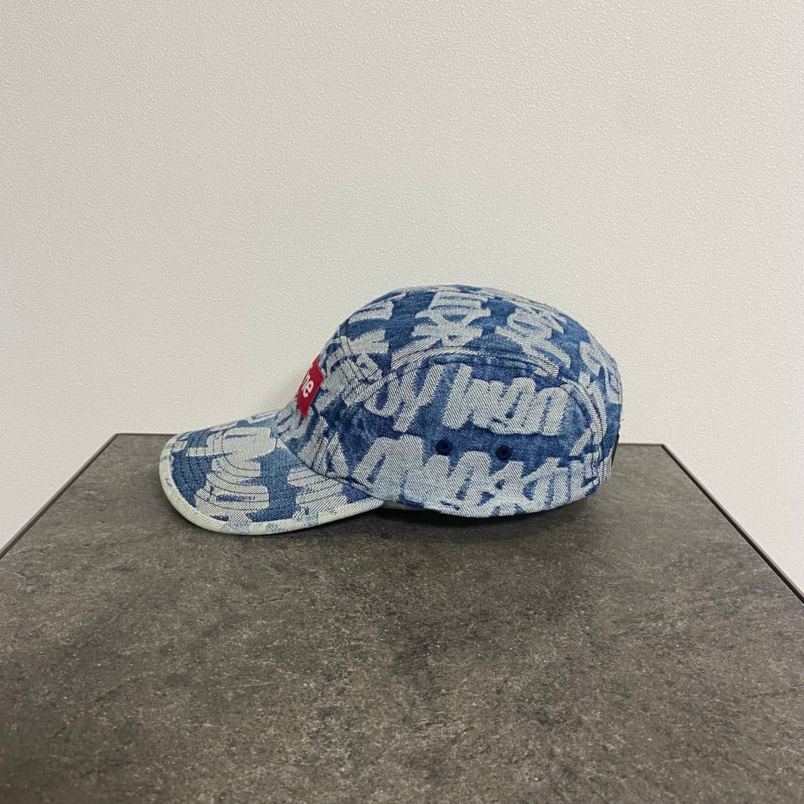 (OS) 슈프림 박스로고 캠프캡 모자 워시드 데님 상품이미지3