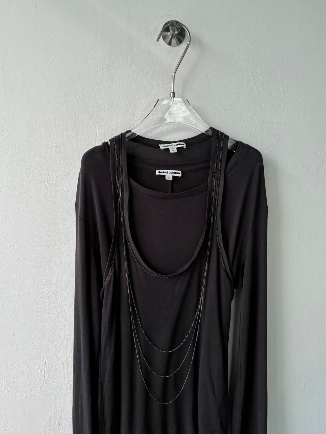 제이디드 런던 더블 레이어드 체인 롱슬리브 상품이미지4