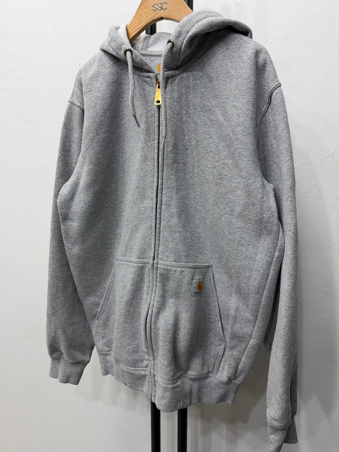 정품) 칼하트 회색 후드집업 S 상품이미지3
