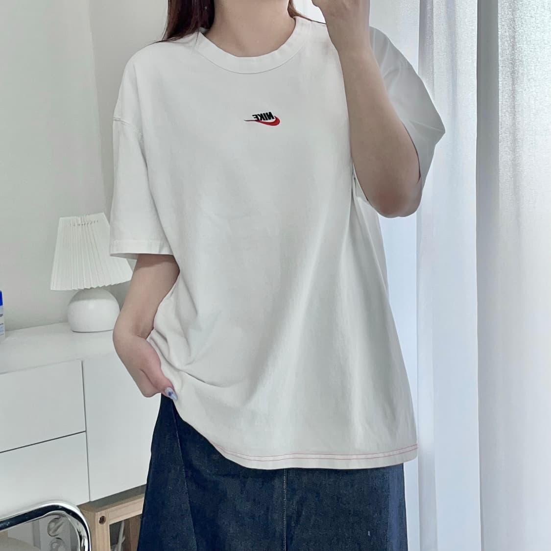[정품] 나이키 화이트 멀티 푸츄라 반팔티 [ XXL ] 상품이미지1