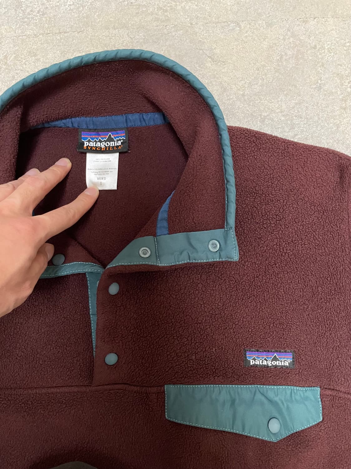 빈티지 파타고니아 신칠라 플리스 옵시디언 플럼 상품이미지2