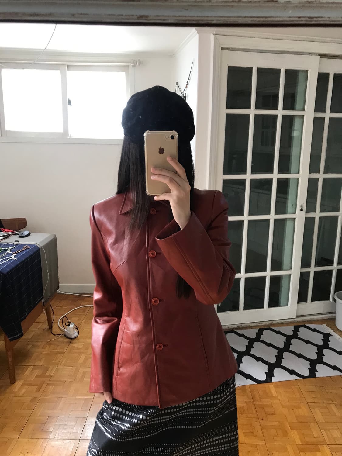 vintage leather jacket 상품이미지3