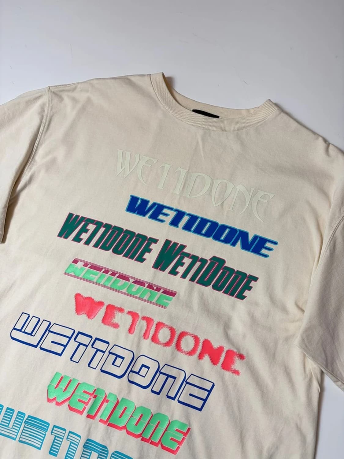 웰던 WE11DONE 멀티 그래픽 오버 반팔 티셔츠 PN9274 상품이미지3