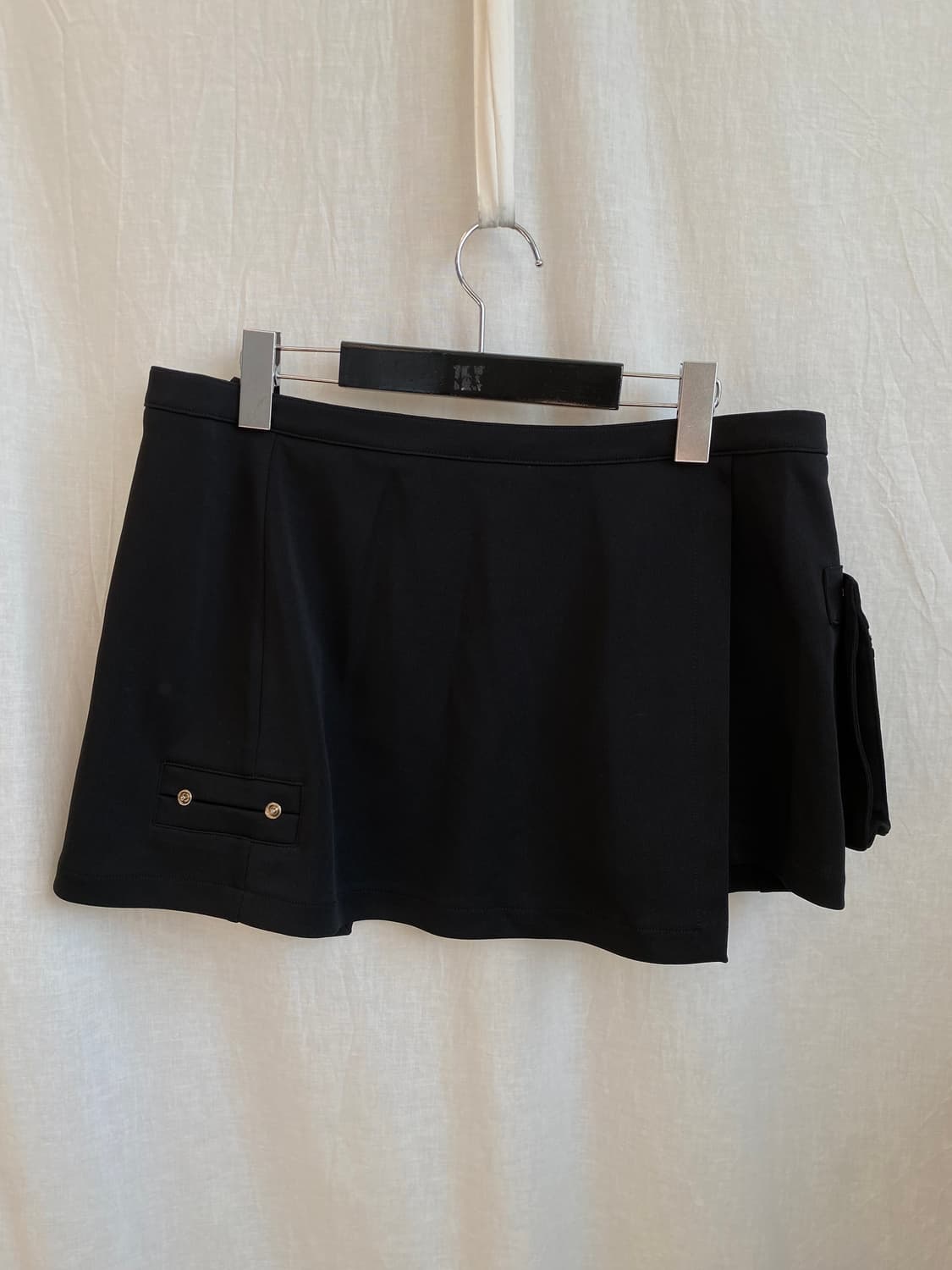 MONICA MOBLINE 블랙 레이어드 스커트(L-XL) 상품이미지3