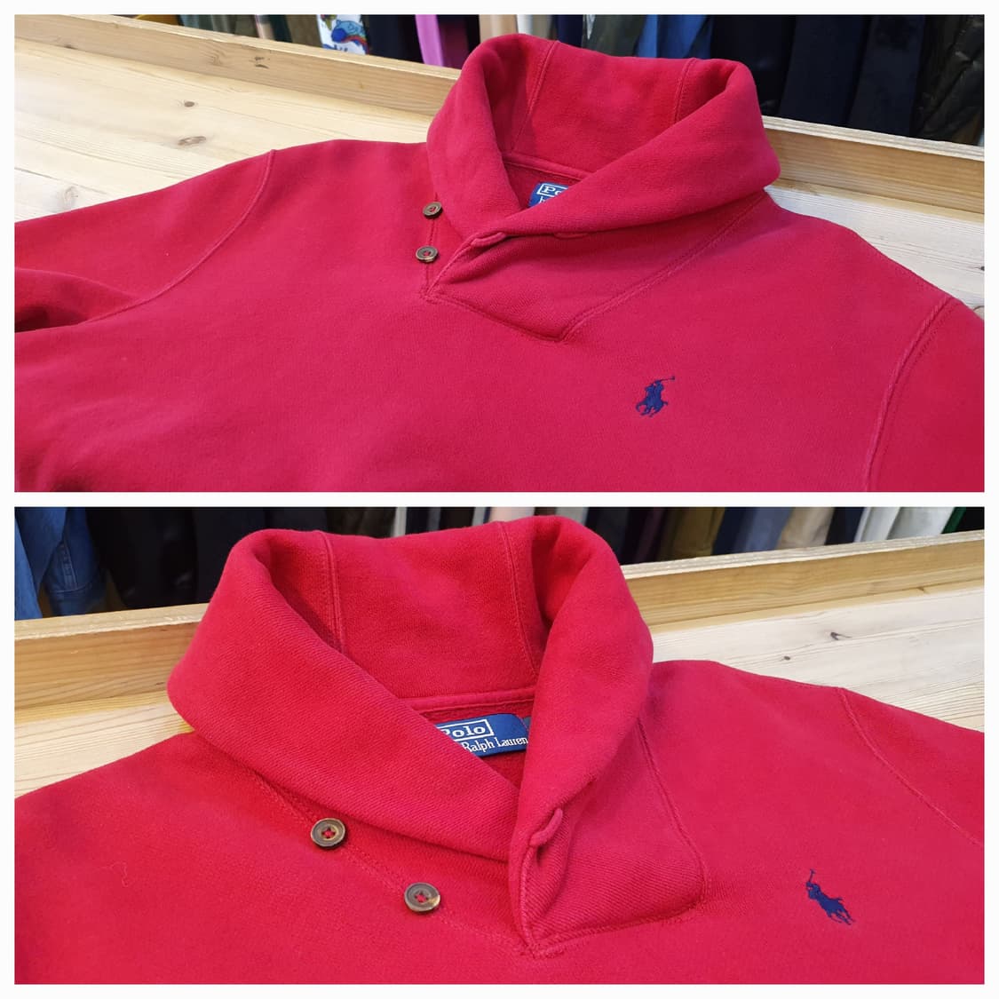 90/66.폴로 숄카라 맨투맨(공용) 상품이미지4