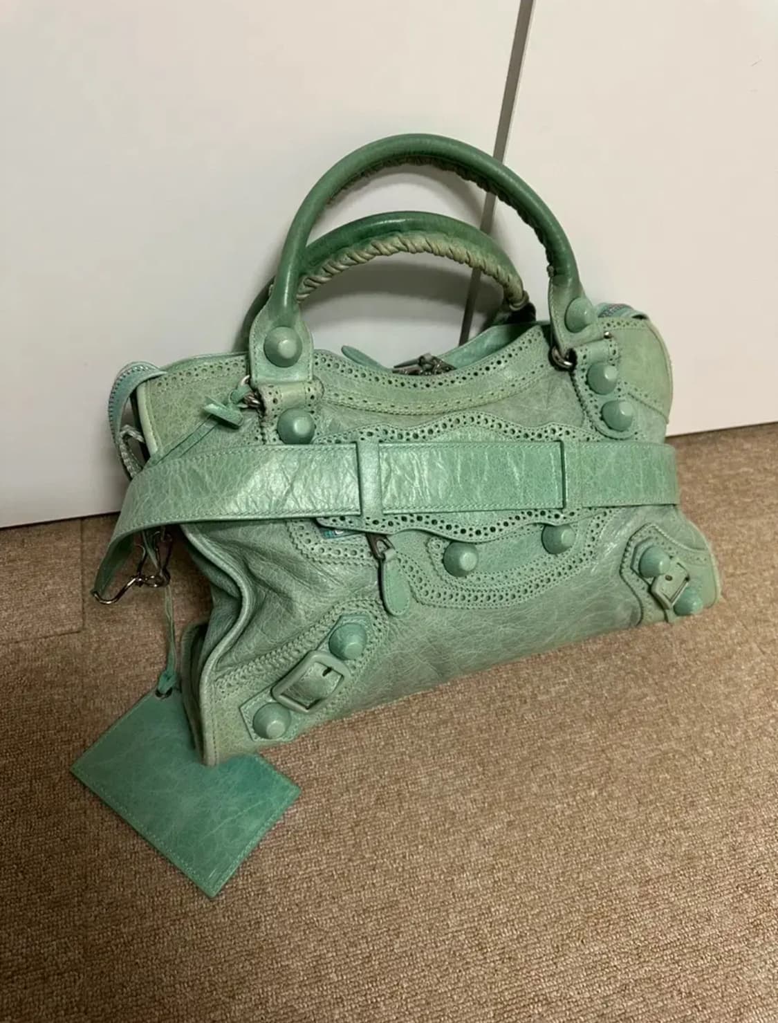 발렌시아가 민트 모터백 커버징 한정판 상품이미지2